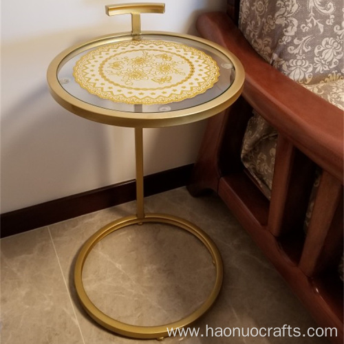 furniture wrought iron simple modern metal round table